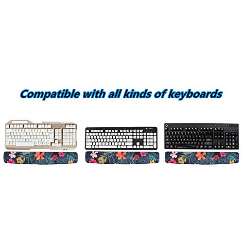 BRILA Handgelenkauflage aus Memory-Schaum für Maus und Tastatur, Kissen-Set für Computer, Laptop, Büroarbeit, PC-Gaming – Massagelöcher-Design – einfaches Tippen Handgelenkschmerzlinderung Bild 4
