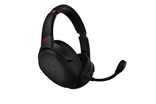 ASUS ROG Strix Go 2.4 Electro Punk Wireless Gaming Kopfhörer mit USB-C 2,4 GHz Adapter | Ai Powered Noise-Cancelling Mikrofon | Over-Ear Kopfhörer für PC, Mac, Nintendo Switch und PS4 Bild 1