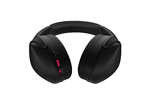 ASUS ROG Strix Go 2.4 Electro Punk Wireless Gaming Kopfhörer mit USB-C 2,4 GHz Adapter | Ai Powered Noise-Cancelling Mikrofon | Over-Ear Kopfhörer für PC, Mac, Nintendo Switch und PS4 Bild 3