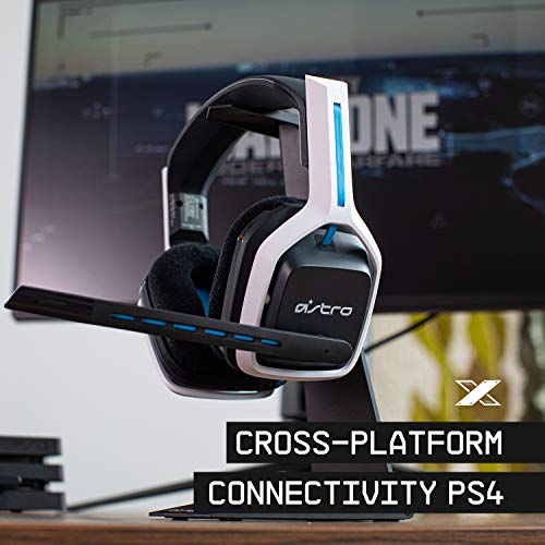 ASTRO Gaming A20 Wireless Headset Gen 2 für PlayStation 5, PlayStation 4, PC und Mac – Weiß / Blau Bild 3