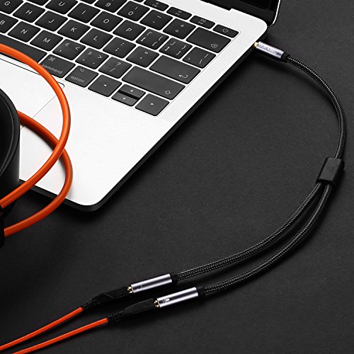 DuKabel Audio Klinken Y Kabel Kopfhörer Splitter Adapter (3.5mm CTIA Standard Klinkenstecker auf 2X 3,5mm TRS Buchse) für Gaming Headset, Xbox One, PS4, Smartphones und Laptop - Top Series 1,2m Bild 4