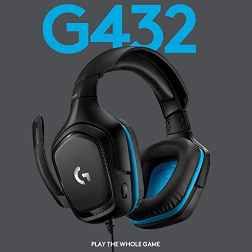 Logitech G432 kabelgebundenes Gaming-Headset, 7.1 Surround Sound, DTS Headphone:X 2.0 + Logitech G512 mechanische Gaming-Tastatur, GX-Brown Taktile Switches, LIGHTSYNC RGB-Beleuchtung Bild 2