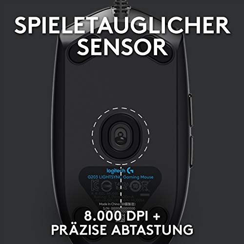 Logitech G213 Prodigy Gaming-Tastatur, RGB-Beleuchtung, Programmierbare G-Tasten + Logitech G203 Gaming-Maus mit anpassbarer LIGHTSYNC RGB-Beleuchtung, 6 programmierbare Tasten Bild 6