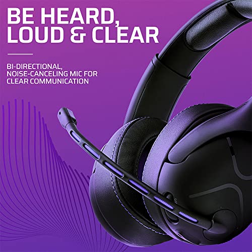 Victrix Gambit Schwarz drahtlos and verkabelt Gaming Kopfhörer mit Mic - PlayStation PS4, PS5 - Esports-Ready Pro Audio, Noise Cancelling Microphone, Ultra-Komfort Over the Ear Kopfhörer Bild 5