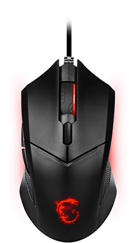MSI Clutch GM08 Gaming Maus (kabelgebunden, PAW-3519 Sensor, 200-4200 DPI, 6 Tasten, schwarz, RGB Light) Bild 2