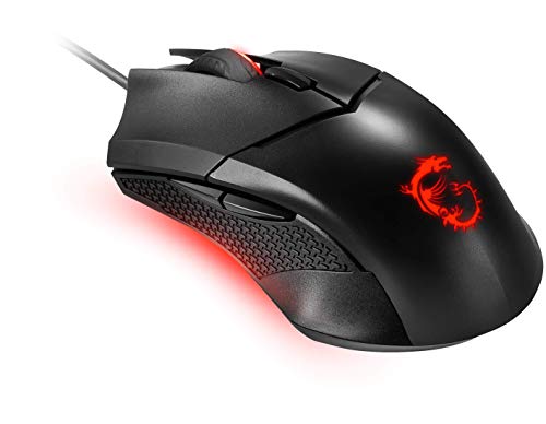 MSI Clutch GM08 Gaming Maus (kabelgebunden, PAW-3519 Sensor, 200-4200 DPI, 6 Tasten, schwarz, RGB Light) Bild 3