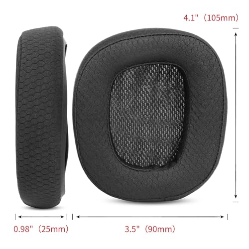G935 Ersatz-Ohrpolster für Kopfhörer, kompatibel mit Logitech G935 G635 G933 G633 Gaming-Headset Ohrenschützer Schaumstoff (Stirnband + Ohrpolster) Bild 3
