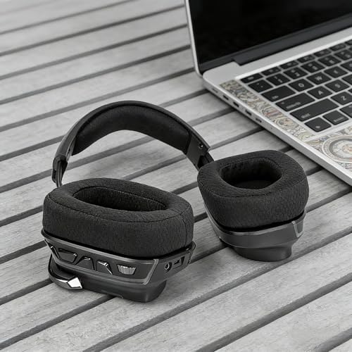 G935 Ersatz-Ohrpolster für Kopfhörer, kompatibel mit Logitech G935 G635 G933 G633 Gaming-Headset Ohrenschützer Schaumstoff (Stirnband + Ohrpolster) Bild 4