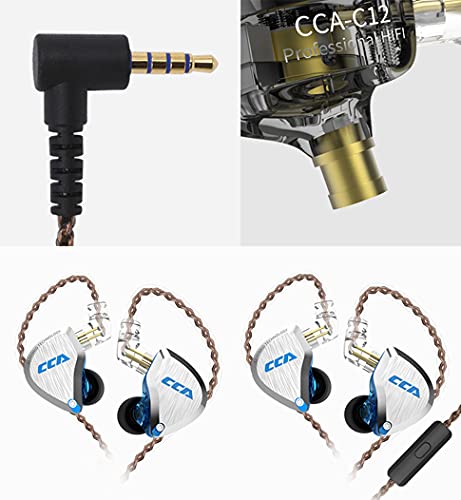 CCA C12 5BA 1DD Stereo Bass Kopfhörer In Ear Kopfhörer mit Kabel Noise Cancelling Sport Earbuds Headset für Musiker Audiophile Sänger DJ Bild 6