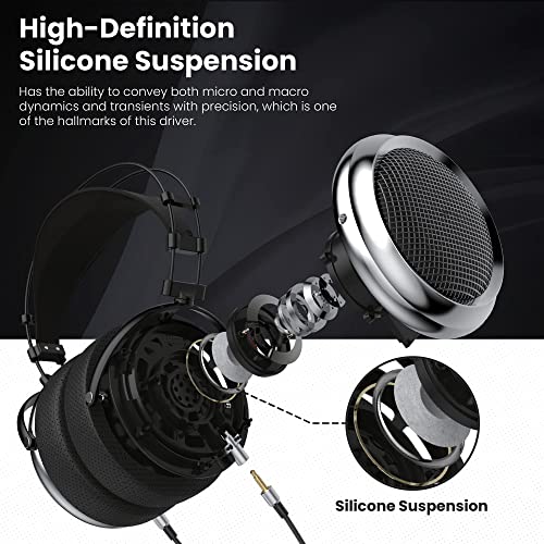 iBasso SR2 High Definition Audiophile Open-Back Kopfhörer, Over-the-Ear Kopfhörer mit Kabeladapter Bild 6