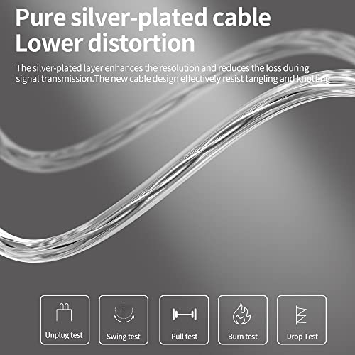 CCA KZ ZSN Pro X In Ear Kopfhörer 1BA 1DD Stereo Earbuds Kopfhörer HiFi Sport Gaming 3.5 mm Wagenheber Kopfhörer Komfort Verschleiß für Telefon Computer Tablet Bild 6