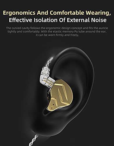 CCA KZ ZSN Pro X In Ear Kopfhörer 1BA 1DD Stereo Earbuds Kopfhörer HiFi Sport Gaming 3.5 mm Wagenheber Kopfhörer Komfort Verschleiß für Telefon Computer Tablet Bild 4
