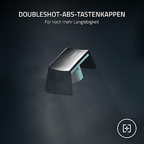 Razer BlackWidow V3 (Green Switch) - Mechanische Gaming Tastatur (Klickende Mechanische Switches, Doubleshot ABS-Tastenkappen, Medientasten, Handballenauflage) QWERTZ DE-Layout | Schwarz Bild 5