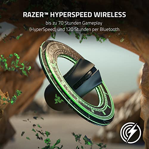 Razer DeathAdder V2 Pro - Kabellose Gaming-Maus mit klassenbester Ergonomie mit 20K DPI Focus+ Sensor (Optische Maus-Switches, 70 Stunden Akku-Laufzeit, 3 Verbindungsmodi) Schwarz Bild 2