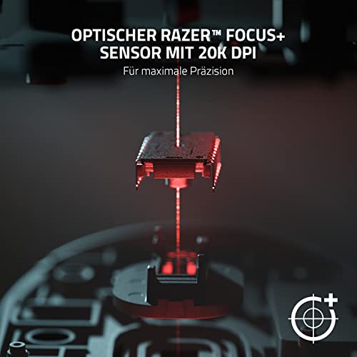 Razer DeathAdder V2 Pro - Kabellose Gaming-Maus mit klassenbester Ergonomie mit 20K DPI Focus+ Sensor (Optische Maus-Switches, 70 Stunden Akku-Laufzeit, 3 Verbindungsmodi) Schwarz Bild 3