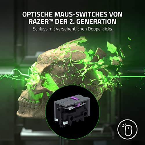Razer DeathAdder V2 Pro - Kabellose Gaming-Maus mit klassenbester Ergonomie mit 20K DPI Focus+ Sensor (Optische Maus-Switches, 70 Stunden Akku-Laufzeit, 3 Verbindungsmodi) Schwarz Bild 5