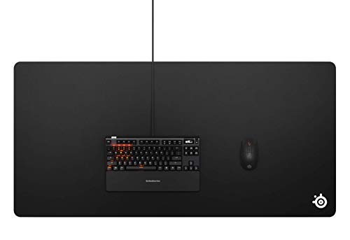 SteelSeries QcK 3XL - Gaming-Oberfläche - Optimiert für Kapillarproben - Maximale Kontrolle - Schwarz (1220mm x 590mm x 3mm) Bild 4