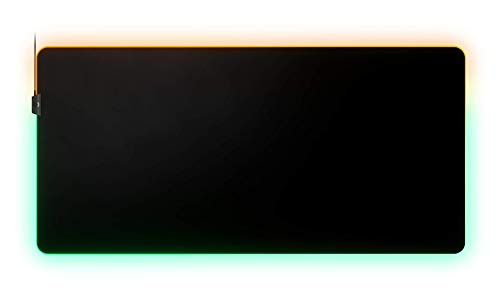 SteelSeries QcK 3XL Prism RGB - Gaming-Oberfläche - Optimiert für Kapillarproben - 2 Zonen RGB-Beleuchtung – Schwarz - (1220mm x 590mm x 3mm) Bild 3