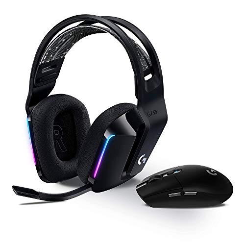 Logitech G305 LIGHTSPEED kabellose Gaming-Maus + Logitech G733 LIGHTSPEED Kabelloses Gaming Headset mit Kopfbügel Bild 1