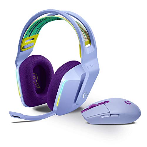 Logitech G305 Lightspeed Wireless Gaming Maus + Logitech G733 Lightspeed Kabelloses Gaming-Headset mit Kopfbügel Bild 1