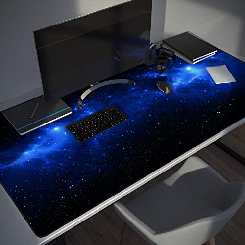 CSL - Übergröße Mauspad Gaming Titanwolf 1200x600mm - XXXL Mousepad groß mit Motiv - Tischunterlage Large Size - verbessert Präzision und Geschwindigkeit - XXL z.B. für Logitech Maus und Tastatur Bild 5