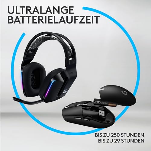 Logitech G305 Lightspeed kabellose Gaming-Maus + Logitech G733 Lightspeed Kabelloses Gaming Headset mit Kopfbügel Bild 4
