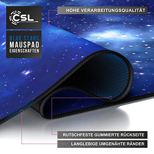 CSL - XXL Mauspad Gaming 900x400 mm - XXL Mousepad groß mit Motiv - Tischunterlage Large Size - verbessert Präzision und Geschwindigkeit - auch für Roccat Razer Logitech Maus und Tastatur Bild 2