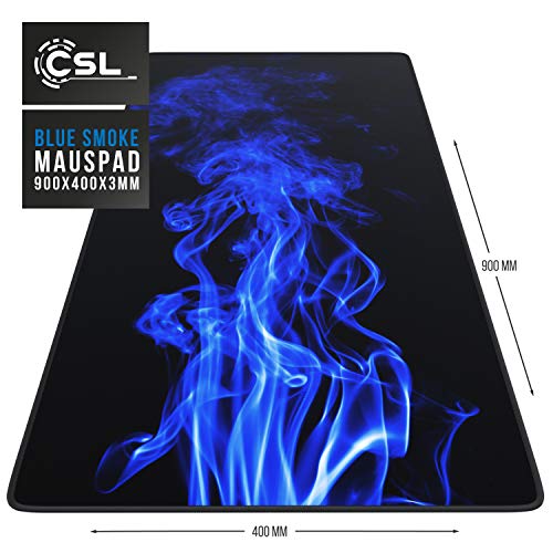 CSL - XXL Mauspad Gaming 900x400 mm - XXL Mousepad groß mit Motiv - Tischunterlage Large Size - verbessert Präzision und Geschwindigkeit - auch für Roccat Razer Logitech Maus und Tastatur Bild 2