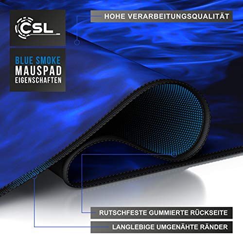CSL - XXL Mauspad Gaming 900x400 mm - XXL Mousepad groß mit Motiv - Tischunterlage Large Size - verbessert Präzision und Geschwindigkeit - auch für Roccat Razer Logitech Maus und Tastatur Bild 3