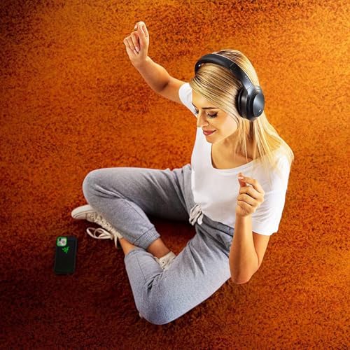 Razer Opus - Kabelloser Kopfhörer mit THX-Zertifikat und aktiver Rauschunterdrückung ANC (Wireless Headset, Bluetooth, bis 40 Stunden Akku, Mikrofon, Umgebungsmodus) Schwarz Bild 2