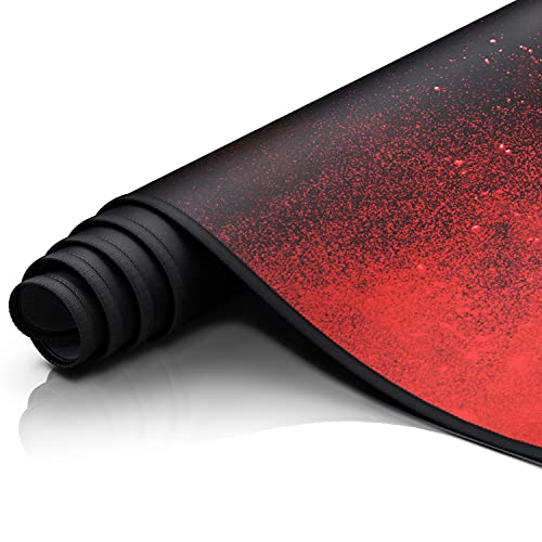 CSL-Computer XXL Speed Gaming Mauspad Titanwolf 900 x 400 mm XXL Mauspad Tischunterlage Große Größe Verbessert Präzision und Geschwindigkeit Waschbar für Microsoft Logitech Maus und Tastatur Bild 6