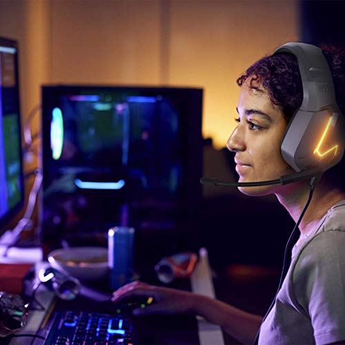 Gaming Headset für PC PS5, PlayStation PS4, Xbox Series X | S, Xbox ONE, Nintendo Switch, Laptop & Google Stadia Stereo-Sound with mit Geräuschunterdrückung Microphone -Hornet RXH-20 Vesuvius Auflage Bild 6