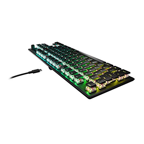 Roccat Vulcan TKL Pro – kompakte, optische RGB-Gaming-Tastatur, Aimo LED Per-Tastenbeleuchtung, Titan Switch Optisch, langlebiges Design (Aluminium-Deckplatte), Multimedia-Rad Bild 3