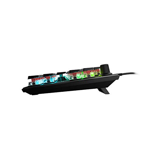 Roccat Vulcan TKL Pro – kompakte, optische RGB-Gaming-Tastatur, Aimo LED Per-Tastenbeleuchtung, Titan Switch Optisch, langlebiges Design (Aluminium-Deckplatte), Multimedia-Rad Bild 7