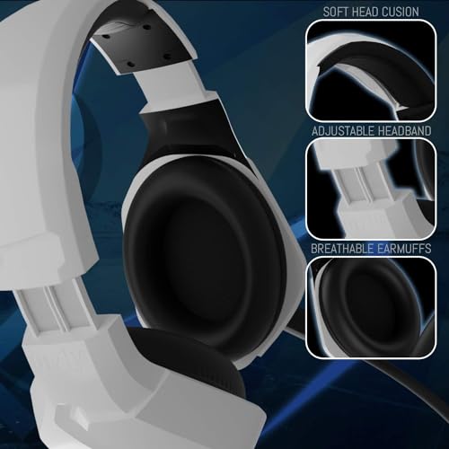 Gaming Headset für PC PS5, PlayStation PS4, Xbox Series X | S, Xbox ONE, Nintendo Switch, Laptop & Google Stadia Stereo-Sound with mit Geräuschunterdrückung Microphone - Hornet RXH-20 Siberia Auflage Bild 3