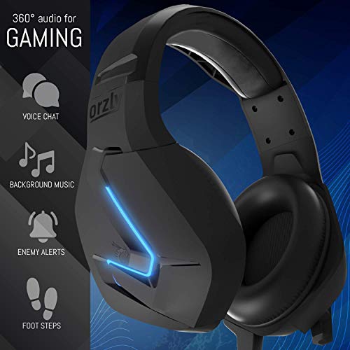 Gaming Headset für PC PS5, PlayStation PS4, Xbox Series X | S, Xbox ONE, Nintendo Switch, Laptop & Google Stadia Stereo-Sound with mit Geräuschunterdrückung Microphone -Hornet RXH-20 Abyss Auflage Bild 2