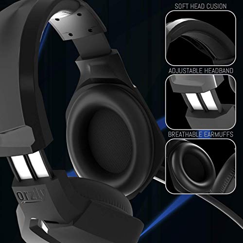 Gaming Headset für PC PS5, PlayStation PS4, Xbox Series X | S, Xbox ONE, Nintendo Switch, Laptop & Google Stadia Stereo-Sound with mit Geräuschunterdrückung Microphone -Hornet RXH-20 Abyss Auflage Bild 4