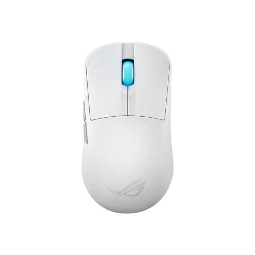 ASUS ROG Harpe Ace Mini White ultraleichte E-Sport Gaming Maus (49 Gramm, ROG Micro-Switches, SpeedNova-Wireless-Technologie, USB, 2,4 GHz RF, Bluetooth, ROG AimPoint Pro, 42.000 DPI, 8.000 Hz, weiß) Bild 1