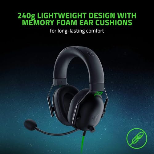 Razer BlackShark V2 X Gaming-Headset: 7.1 Surround Sound – 50 mm Treiber – Memory-Schaumstoff-Kissen – für PC, PS4, PS5, Switch, Xbox One, Xbox Series X|S, Mobile – 3,5 mm (Generalüberholt) Bild 6
