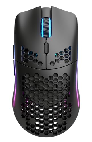 GLORIOUS Gaming Model O Wireless Ratón Gaming inalámbrico - 69 g superligero, diseño Colmena, RGB, ambidiestro, sin lag 2,4 GHz inalámbrico, Hasta 71 horas de batería - Negro Mate Bild 2