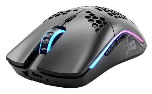 GLORIOUS Gaming Model O Wireless Ratón Gaming inalámbrico - 69 g superligero, diseño Colmena, RGB, ambidiestro, sin lag 2,4 GHz inalámbrico, Hasta 71 horas de batería - Negro Mate Bild 3