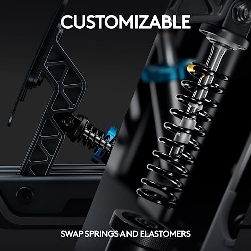 Logitech G PRO Racing Pedale – Rennsimulator-Pedale mit 100 kg Wägezellenbremse, vollständig anpassbar, austauschbare Federn und Elastomere, modulares Design Bild 3