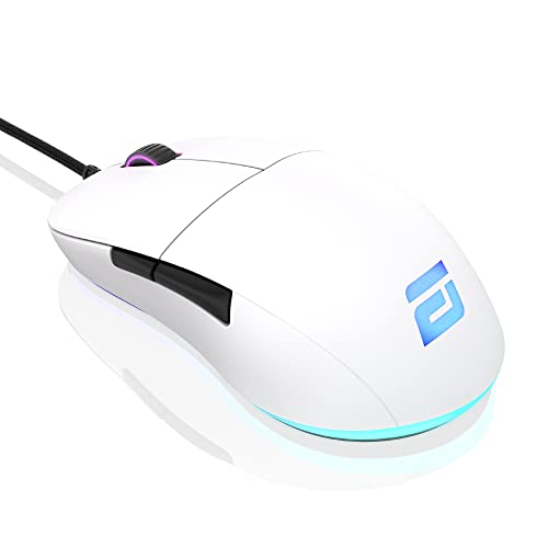 ENDGAME GEAR XM1 RGB Gaming Maus Optischer PWM3389 Sensor - 50:16.000 DPI-5 Tasten GM 4.0-60M - Switches 1 ms Taster Reaktionszeit – USB Ergonomische Leichte Maus 82g - Weiß Bild 1