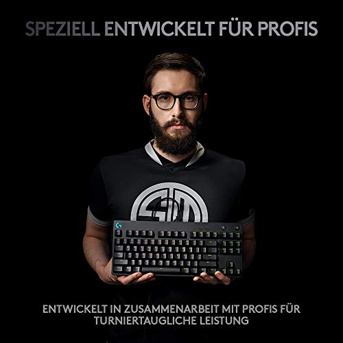 Logitech G PRO X LIGHTSPEED Gaming-Headset (2. Generation) mit Blue VO!CE + Logitech G PRO TKL mechanische Gaming-Tastatur, GX-Blue Clicky Switches, LIGHTSYNC RGB Bild 5