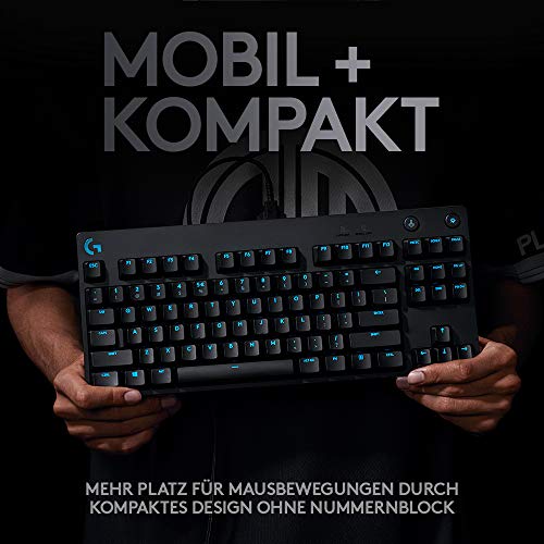 Logitech G PRO X LIGHTSPEED Gaming-Headset (2. Generation) mit Blue VO!CE + Logitech G PRO TKL mechanische Gaming-Tastatur, GX-Blue Clicky Switches, LIGHTSYNC RGB Bild 7