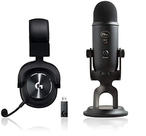 Logitech G PRO X LIGHTSPEED Gaming-Headset (2. Generation) mit Blue VO!CE + Blue Microphones Yeti USB-Mikrofon für Aufnahme und Streaming auf PC und Mac Bild 1