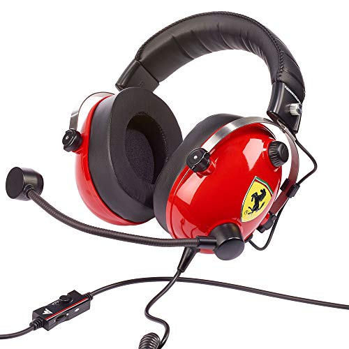 Thrustmaster T.Racing Scuderia Ferrari Edition-DTS - Gaming Headset für PS5 / PS4 / Xbox Series X|S / Xbox One / PC / Switch - Offiziell Ferrari lizenziert Bild 3
