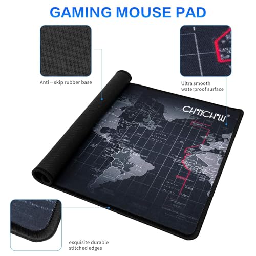 CHONCHOW Gaming-Tastatur, Maus, Headset und Mauspad, kabelgebunden, Regenbogenfarben, LED-beleuchtet, Gaming-Tastatur, Maus, Headset, 4-in-1-Spielset für Xbox, PS4, PS5, PC, Laptop, Gamer Bild 6