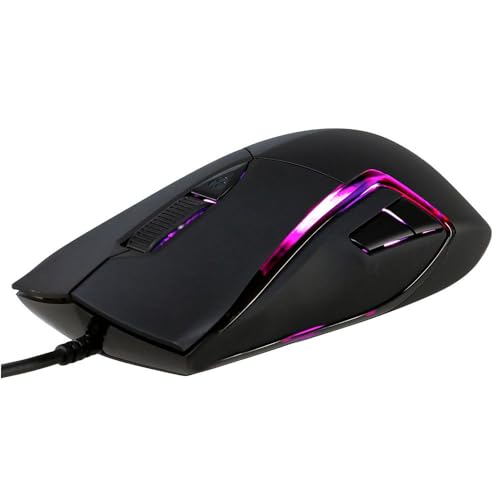 CHERRY MC 3.1, kabelgebunde Gaming-Maus, hochpräziser optischer 5.000 dpi Pixart-Sensor, 6 frei programmierbare Tasten, RGB-beleuchtet, symmetrisches Design, schwarz Bild 4