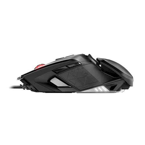 CHERRY MC 9620 FPS, Ergonomische Gaming-Maus mit RGB-Beleuchtung, Verstellbare Handauflagefläche, Einlegbare Gewichte, 9 Tasten, 12.000 dpi, Kabelgebunden, Schwarz Bild 2
